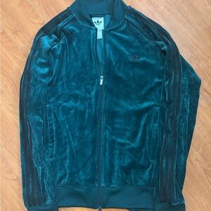 Adidas Emerald Velvet Track Jacket